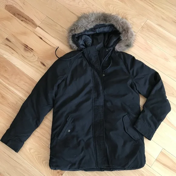 Old Navy Jackets Coats Hooded Fur Lined Parka Poshmark